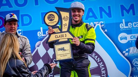 Perfecto. El fin de semana le dio a Nico Peralta todo lo que se merecía en la Clase 3 del Zonal Cuyano.