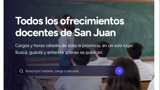 ofrecimientos docentes, la app creada por un joven sanjuanino para busca concentrar las oportunidades educativas en un solo lugar