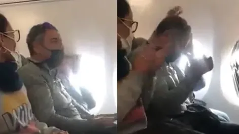 [VIDEO] Un excombatiente de Malvinas fue homenajeado en pleno vuelo hacia Ushuaia
