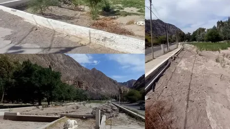 Pileta inutilizada por las crecidas