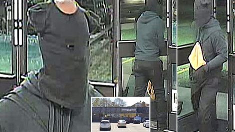 Fue a robar un minimercado con un cuchillo y una remera de bebé en la cabeza