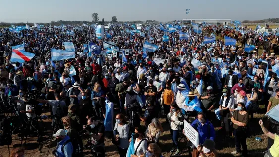 El campo lideró la protesta contra Alberto