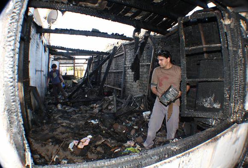 Sin casa, por el fuego