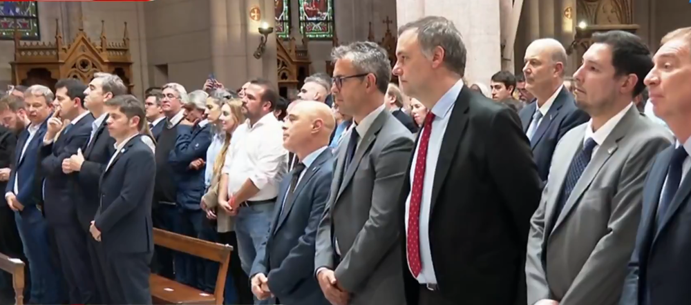 La política marcó la ausencia de Villarruel en la misa por el papa Francisco en Luján.&nbsp;