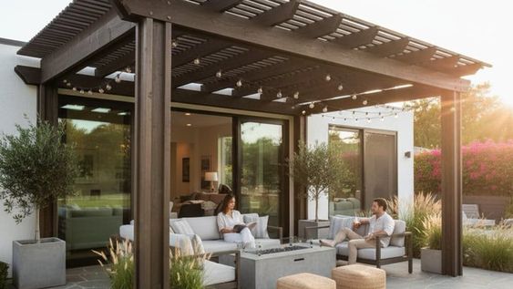 No es por estética: el motivo por el que conviene colocar una pérgola de madera en el patio