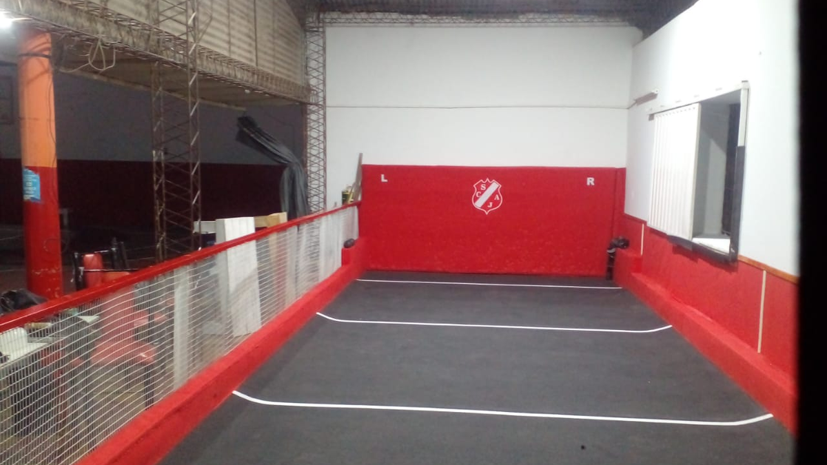 Sanjuanino Juniors sigue haciendo historia: inaugura la primera cancha de bochas de caucho de la provincia