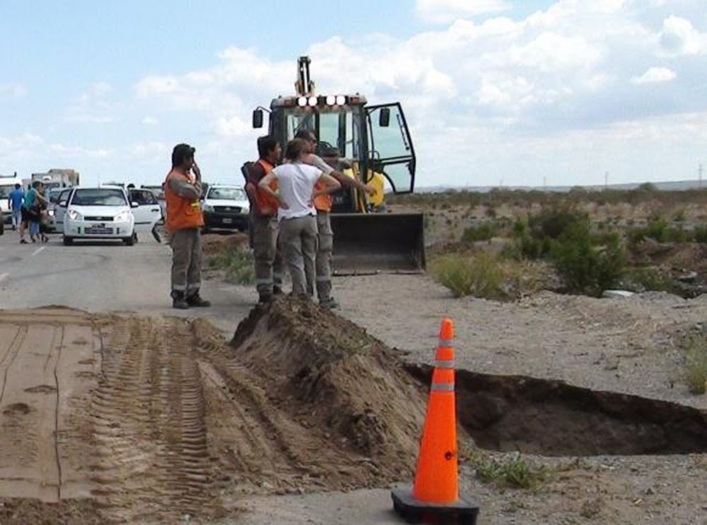 Ruta 40: dicen que en dos semanas estará reparada