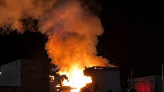Incendio en Santa Cruz.