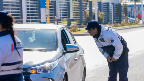 Operativo de tránsito. Seguridad.