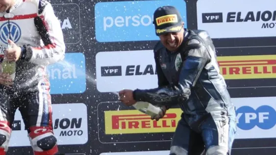 SBK Argentino: Mauricio Quiroga, en el podio tras un final dramático