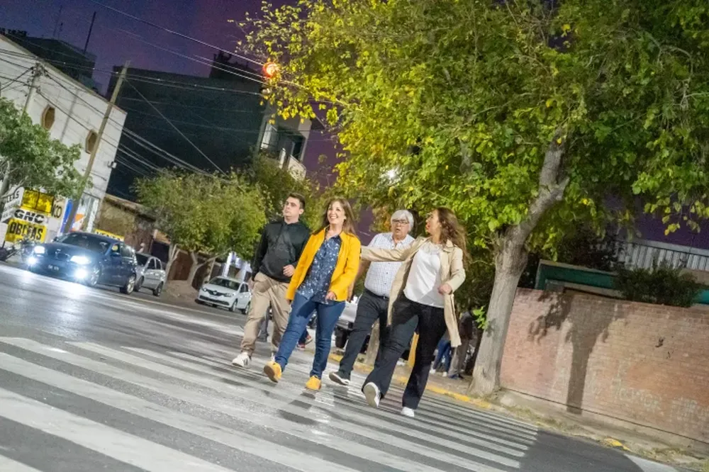 La intendente Susana Laciar recorrió las obras de remodelación de avenida Alem