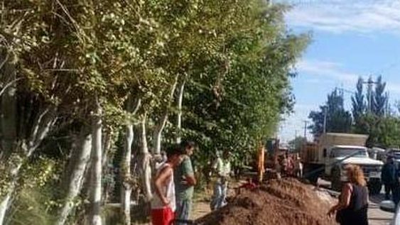 Los operarios que sufrieron el accidente en la obra de cloacas están bien