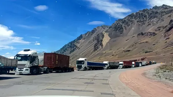 Colapso en el paso hacia Chile