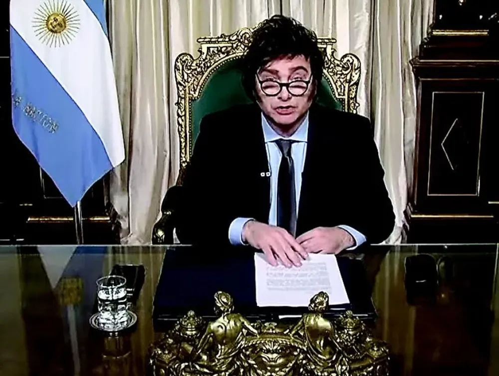 Milei advirtió de una catástrofe si no  se aprueba la Ley Omnibus