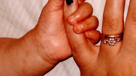 Diario de Cuyo | Kiki Sánchez cuando conoció a su bebé.-