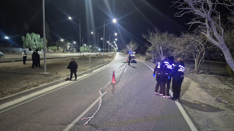 Motociclista fallecido en La Bebida.