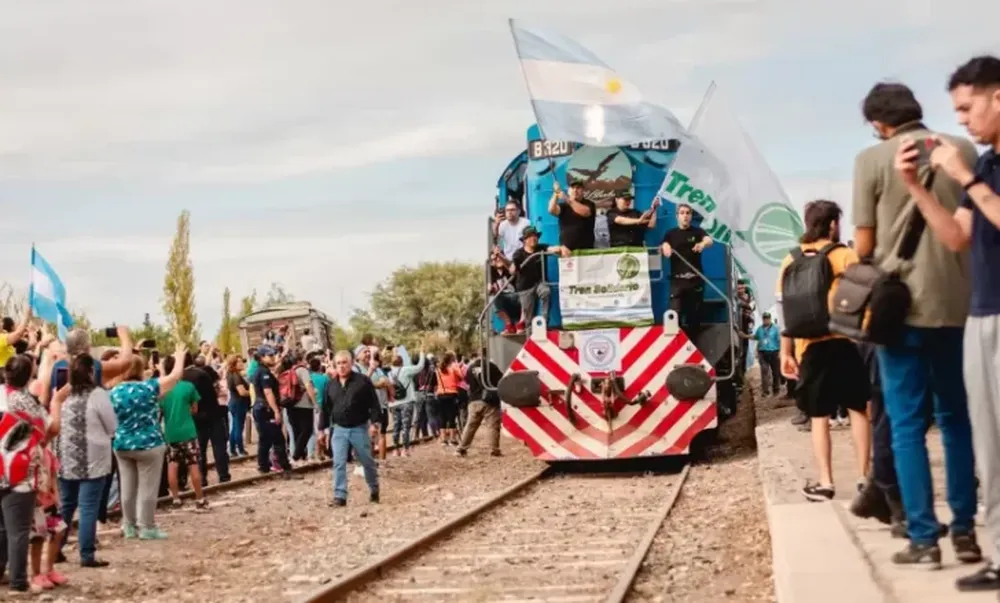 El tren solidario fue recibido en Caucete