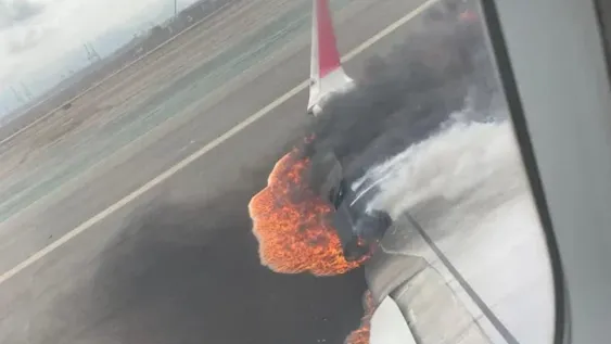 Avión de Latam chocó con un camión en aeropuerto peruano: hay dos bomberos muertos