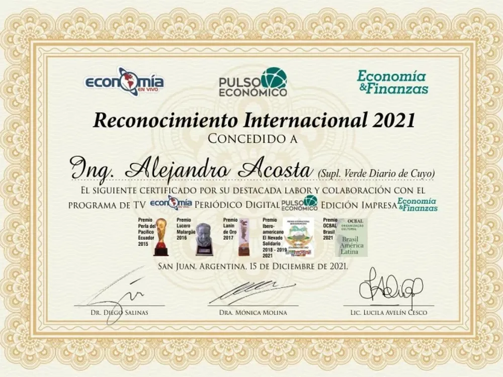 Distinción a “Suplemento Verde”