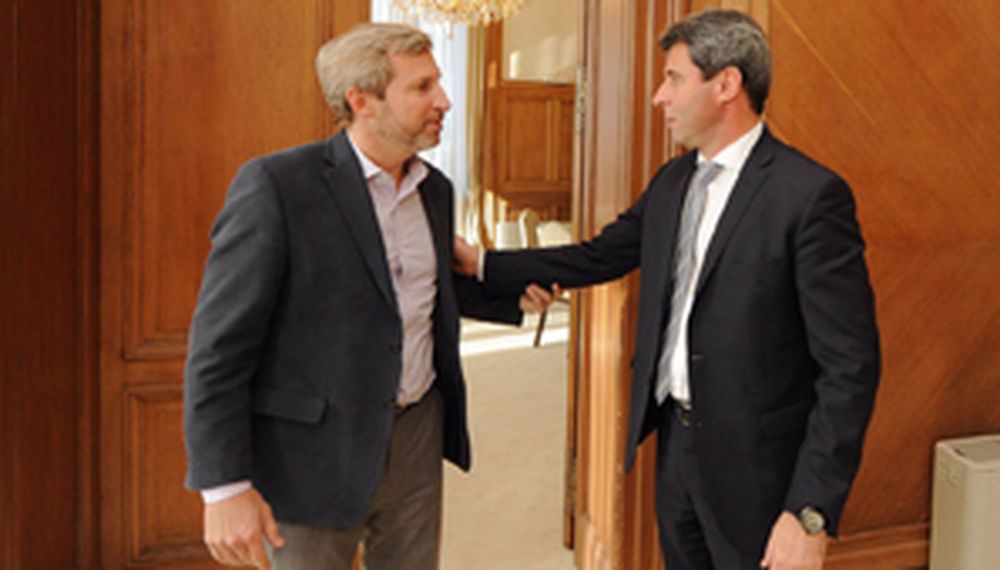Uñac se reunió con Frigerio por la visita de autoridades nacionales