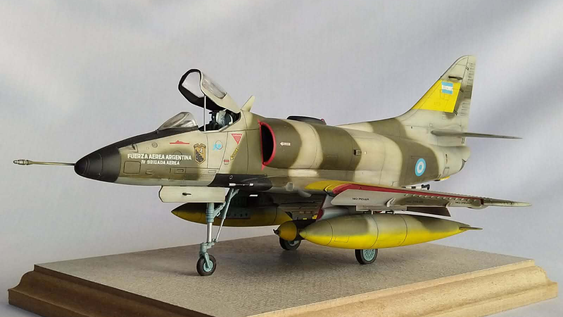 Aviones a escala serán parte de la exposición sobre Malvinas