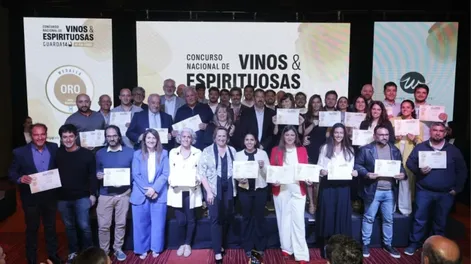 Los representantes de las bodegas premiadas recibieron su galardón.