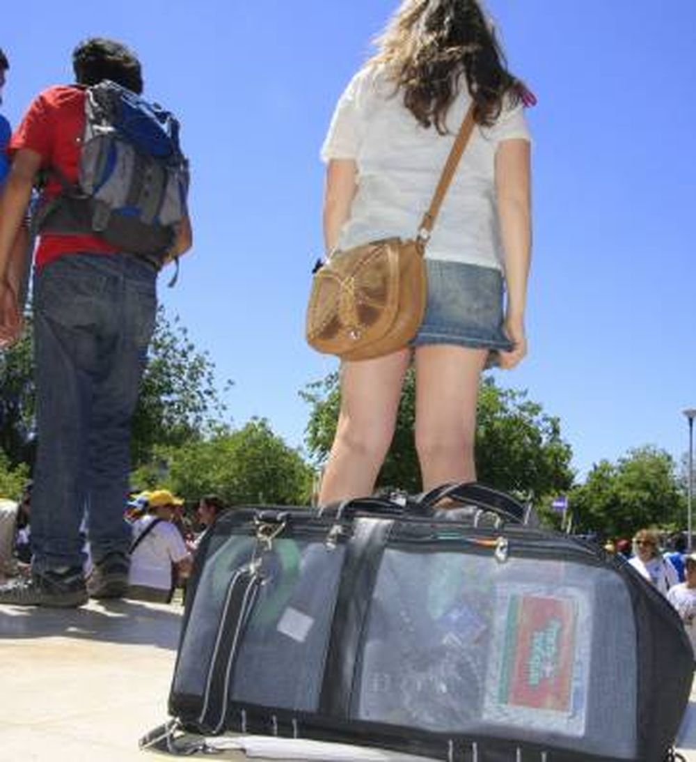 Valijas a cuesta en el último día
