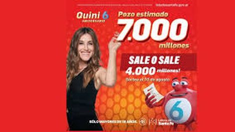 Premio récord del Quini 6 por el aniversario
