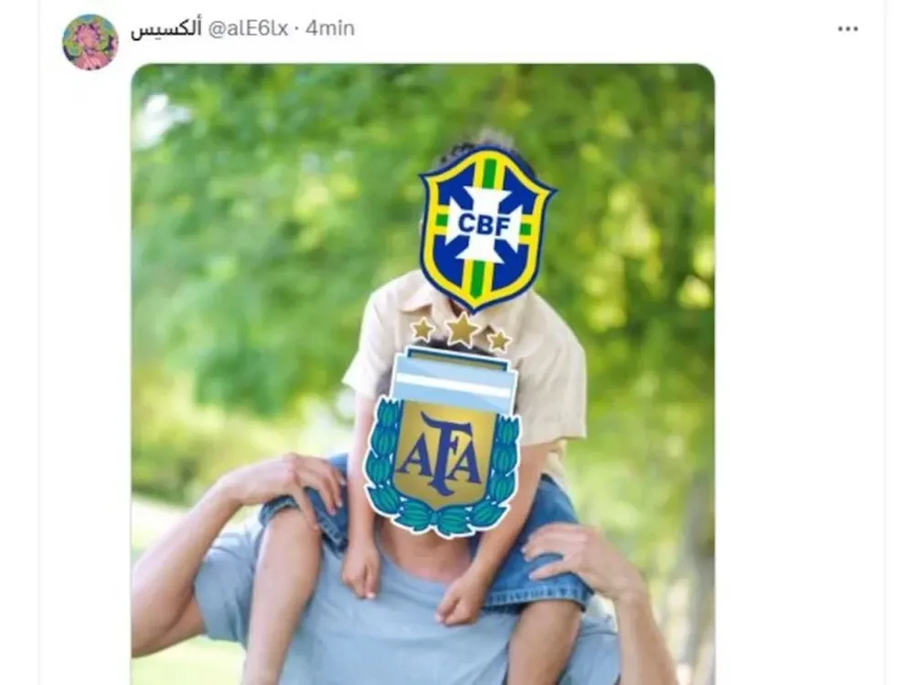 Con Raphinha en el centro de las burlas, los mejores memes de la paliza de Argentina ante Brasil