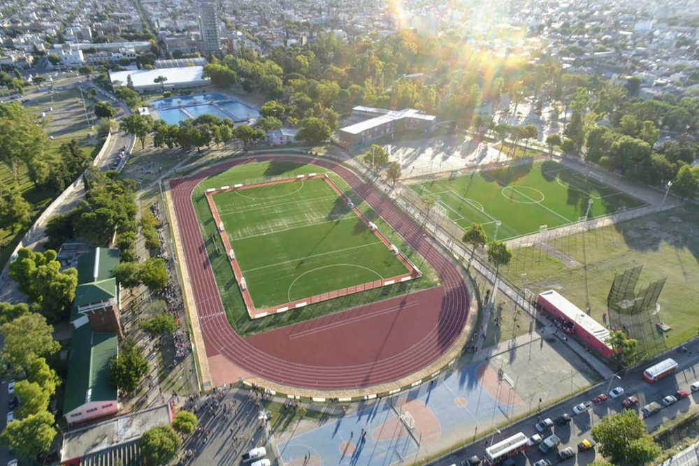 El Parque Domínico en Avellaneda donde tendrá lugar el velatorio del Indio Solari.&nbsp;