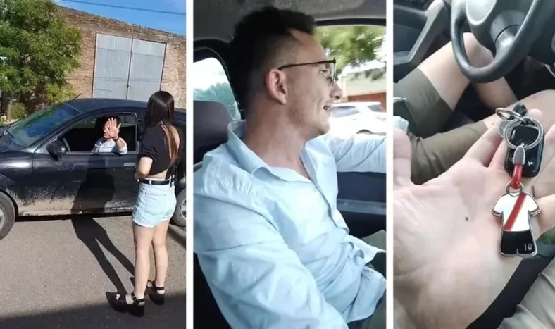 Le pidió a un amigo que fuera a buscar su auto y apareció con otro