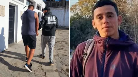 Laureano Quiroga Martínez (izquierda) terminó detenido 10 días después. La víctima (derecha) puede perder la visión de un ojo.