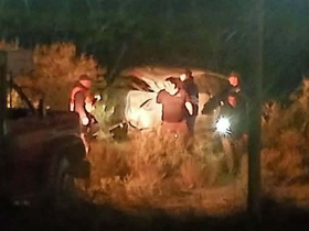 Tres menores viajaban en un auto que terminó destrozado tras un fuerte choque en Caucete