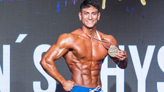 EN RACHA. Gonzalo, que lleva tres años dedicados al fisicoculturismo, logró hacer podio en tres torneos y ganar el último en Córdoba. Tiene 22 años y le sobran ganas de seguir progresando.