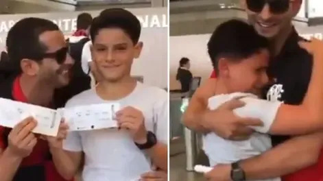 Video: el engaño de un hincha del Flamengo a su hijo que emociona a todos