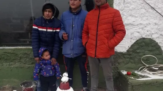 Nieve en la primavera sanjuanina: la reserva Don Carmelo, pintada de blanco