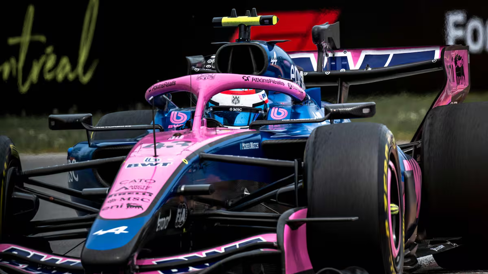 Franco Colapinto maneja el Alpine durante la clasificaciónpara el Gran Premio de Canadá, en el circuito Gilles Villeneuve.