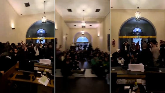 ley de financiamiento universitario: estudiantes tomaron el palacio pizzurno y exigieron al gobierno que cumpla