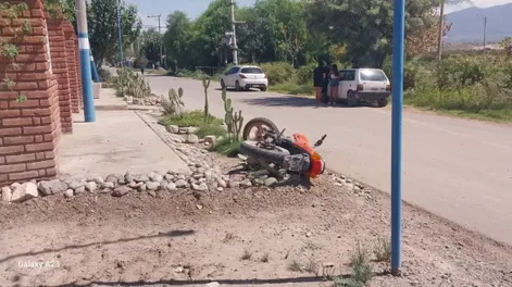 Un motociclista fue hospitalizado tras un accidente
