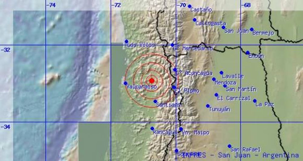 Un sismo de 5.7º sacudió San Juan y Mendoza