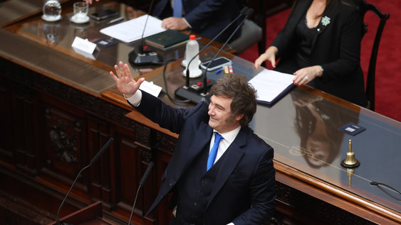 El presidente Javier Milei encaró una política de ajuste.