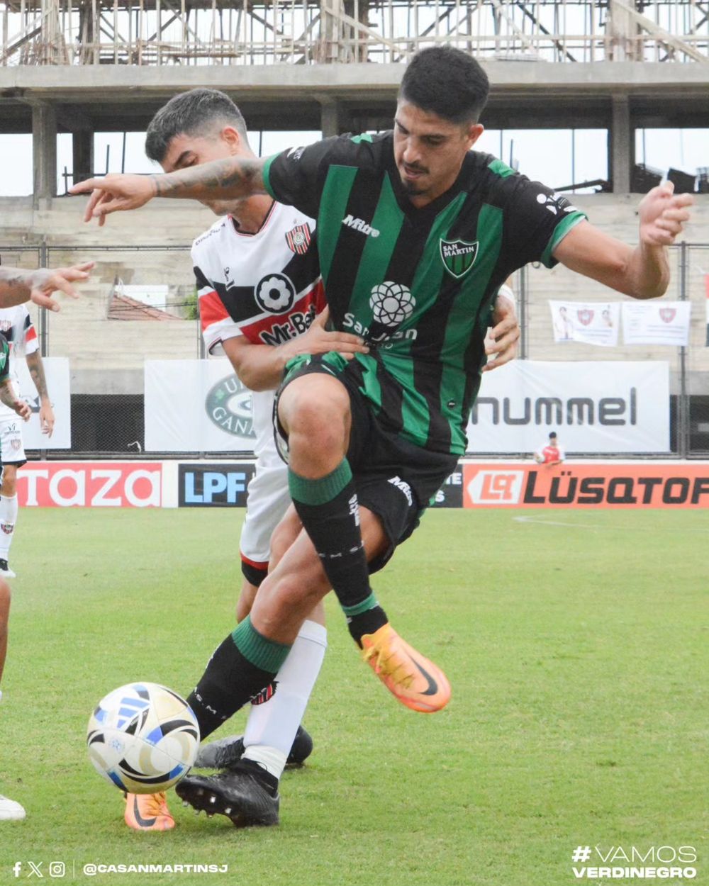 Fundamental. Nazareno Funez volvió con goles para San Martín que este viernes visita a Atletico Rafaela en la Primera Nacional.