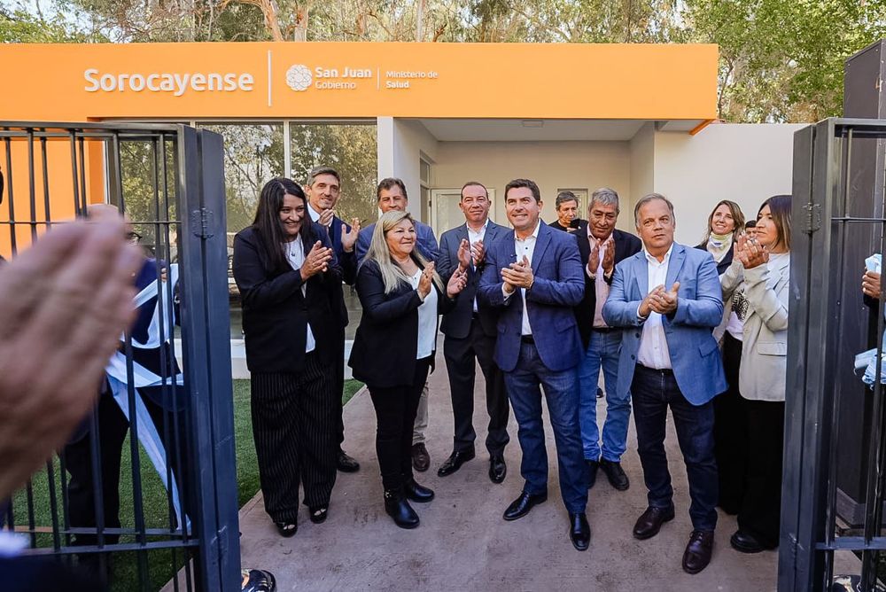 Orrego en su visita a Calingasta.