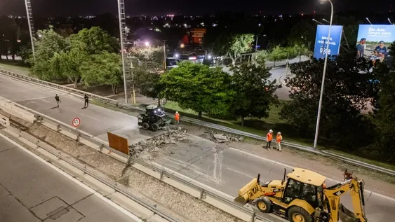 Por trabajos de mantenimiento hay un corte total en un tramo de la Circunvalación