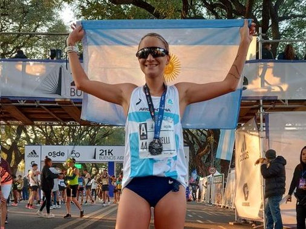 Florencia Borelli batió el récord sudamericano de Media Maratón en Buenos Aires