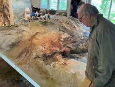 Gómez Centurión en su taller, estación final de grandes obras que comienza en plena cordillera Gómez Centurión en su taller, estación final de grandes obras que comienza en plena cordillera