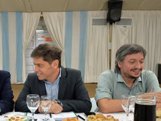 En medio de la interna del PJ, Axel Kicillof, Máximo Kirchner y Sergio Massa se reunieron para buscar una posición común frente a la intención del gobierno de eliminar las paso