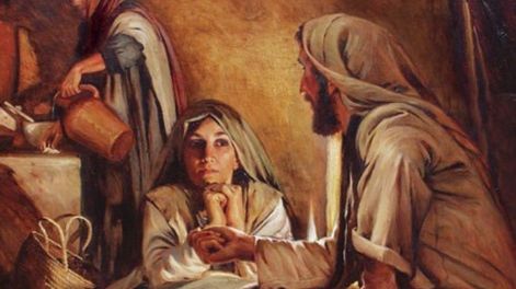 JESÚS AFIRMA: solo hay que preocuparse de una cosa..... Con esto señala que pocas cosas son necesarias. Lo central es Jesús y lo demás es secundario.