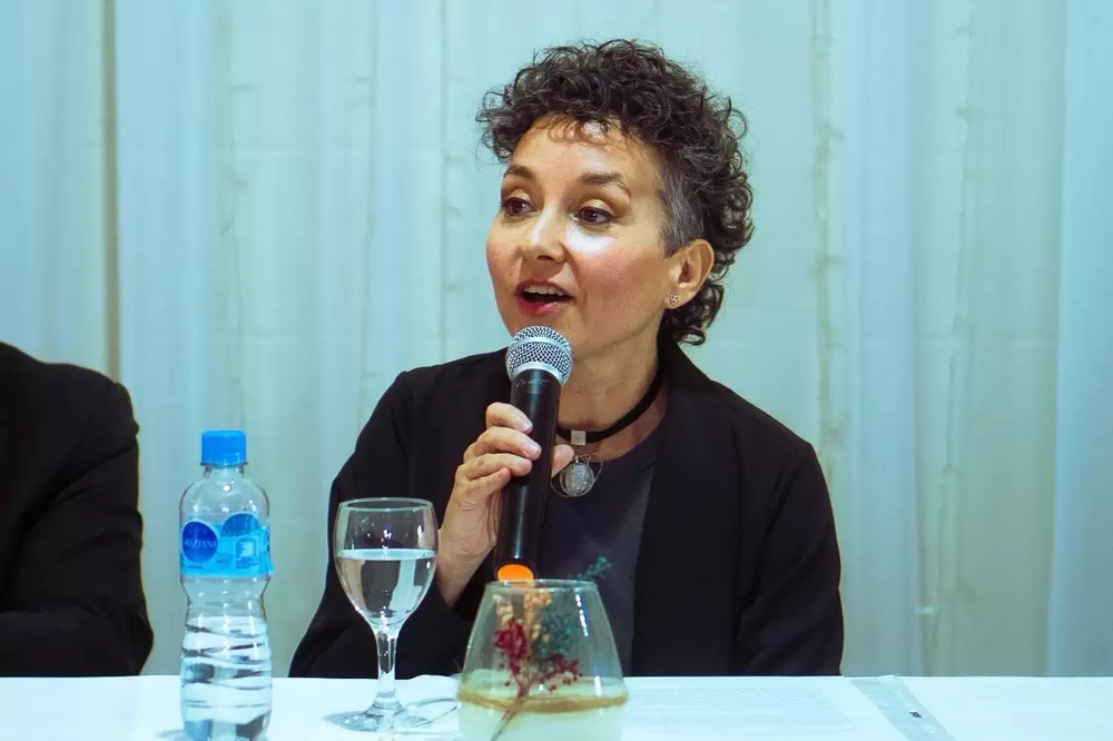 La secretaria General del SIDUNSJ, Guadalupe Aguiar.-