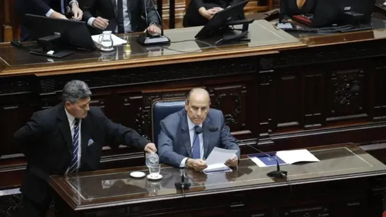 FRANCOS. Brindó su tercer informe de gestión en la Cámara de Diputados.